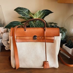 HERMES Herbag backpack + lock, key 💕